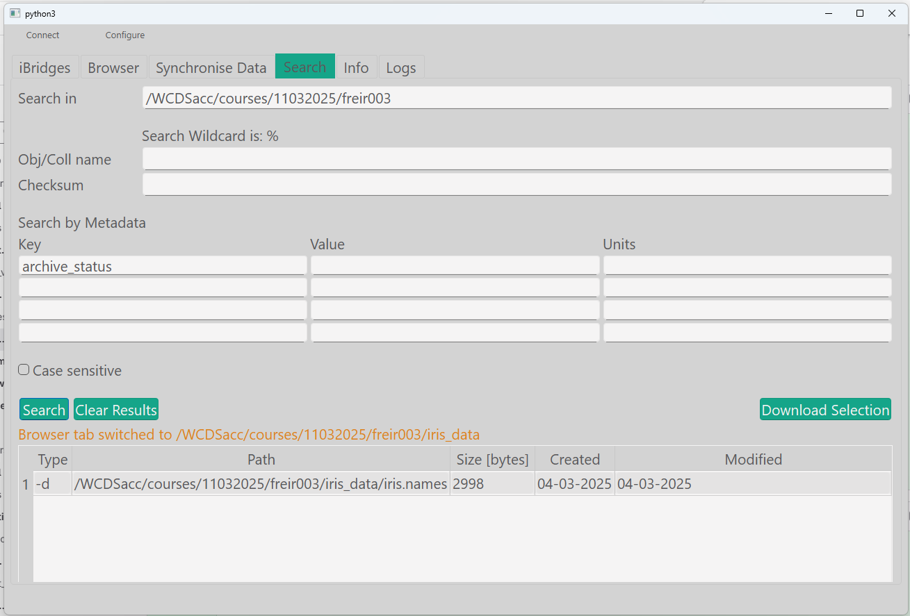 Search by metadata 1